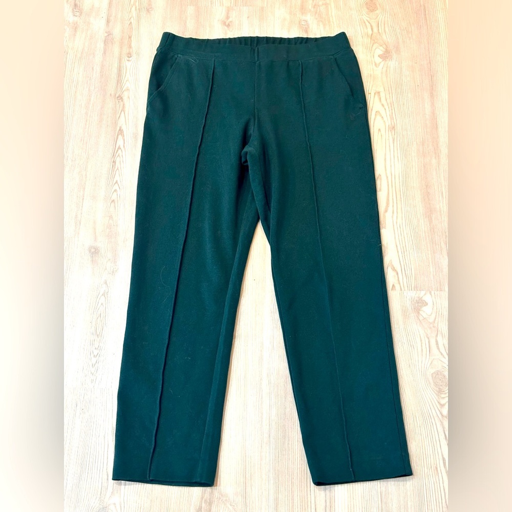 J. Crew Hunter Green Elastic Waist Dress Pants